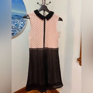 Twik Sleeveless Black and White Midi Dress